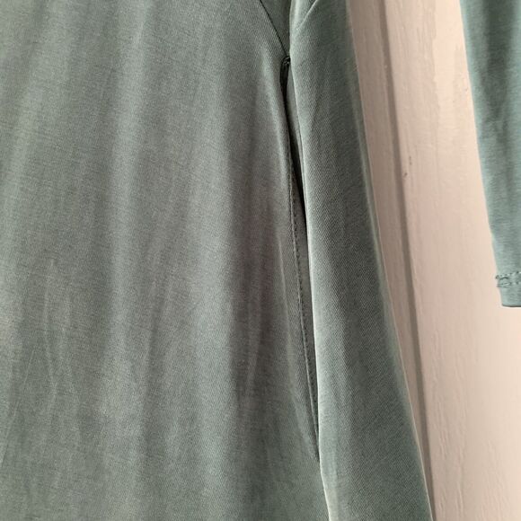 Anthropologie Dolan Dress M Green Long Sleeve Toute Swing Boho Minimalist Preppy - Picture 7 of 11